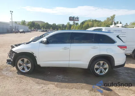 2015 Toyota Highlander Limited V6 z USA, uszkodzony, nr VIN 5TDYKRFH2FS077618